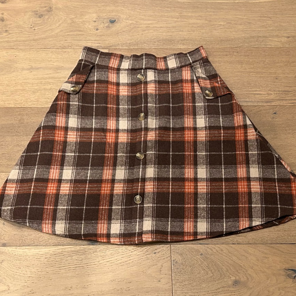 EUC plaid A-line skirt from Amazon